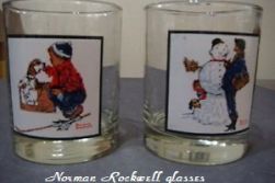 Norman Rockwell glassses w name